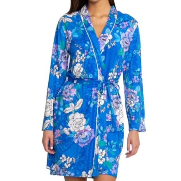 Johnny Was Blue Dove Sleep Robe, Multicolor - MS8723-B